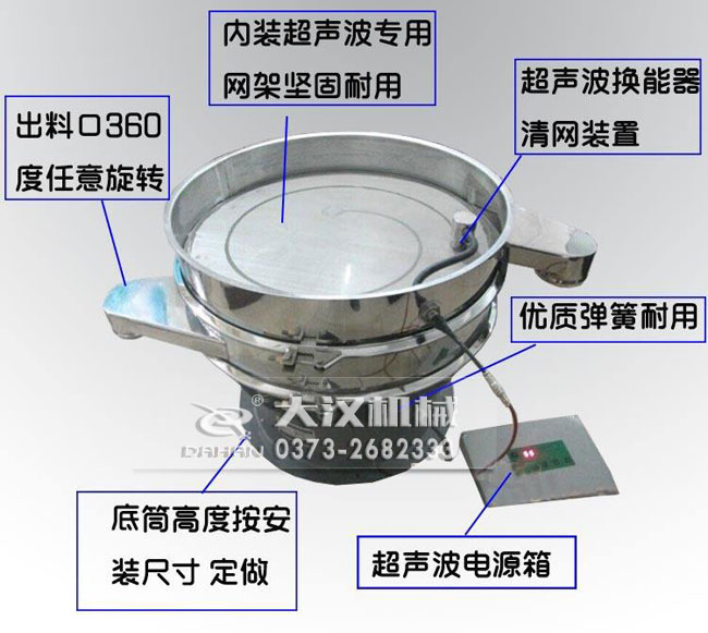 荧光粉超声波振动筛优势 荧光粉超声波振动筛优势